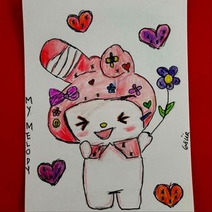 My Melody drawing Kawaii